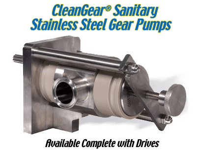 CleanGear Low Cost Sanitary Gear Pump